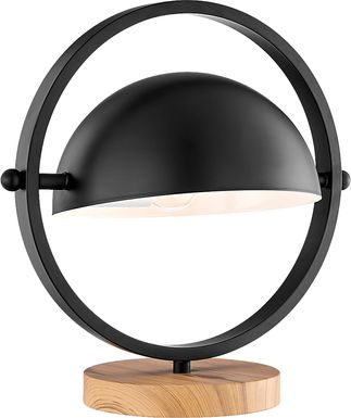 Ancroft Circle Black Lamp