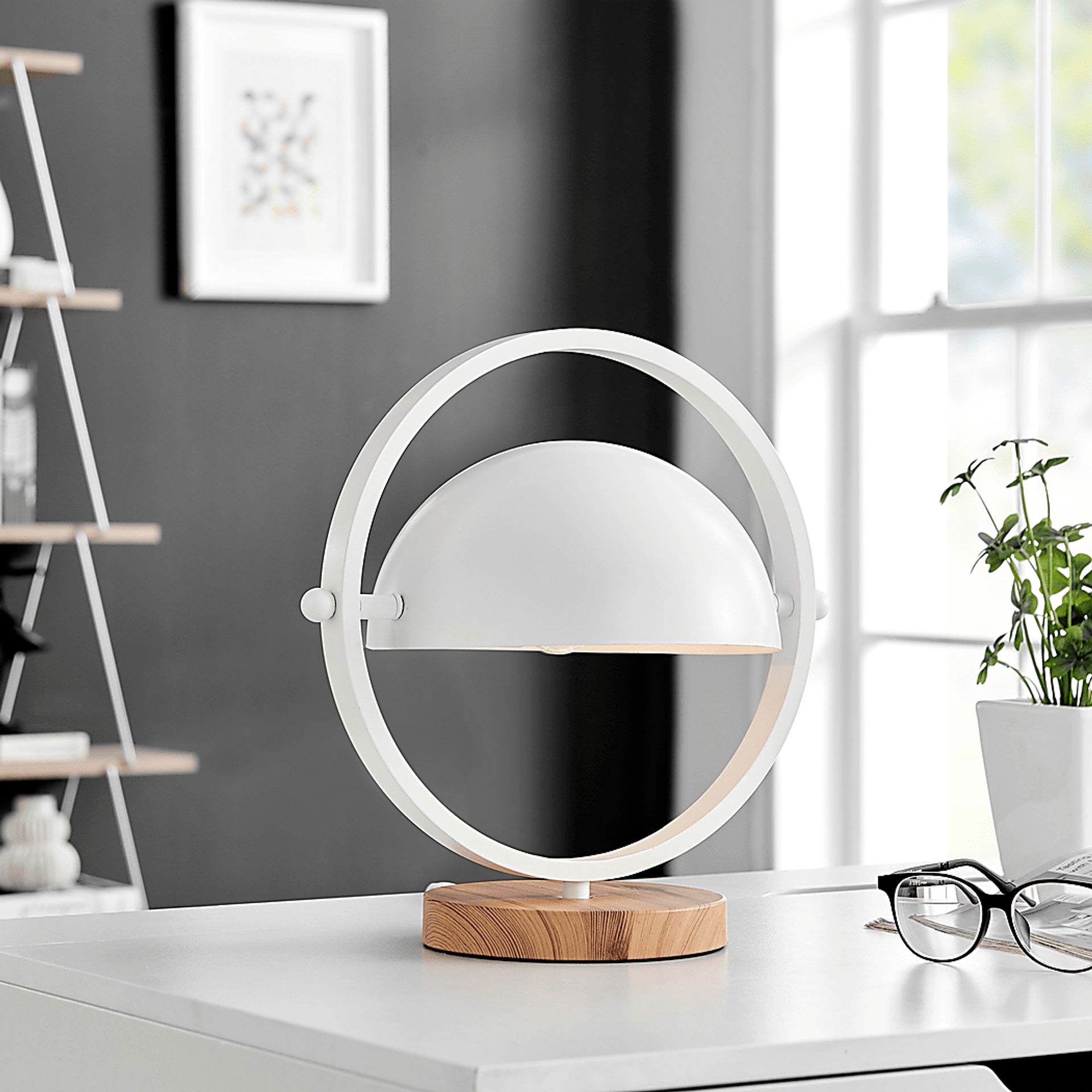 Ancroft Circle White Lamp - Image 2