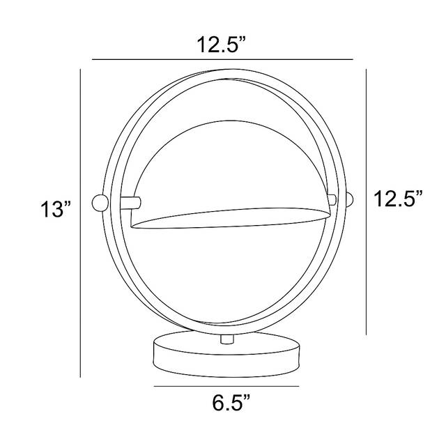 Ancroft Circle White Lamp - Thumbnail - Image 4