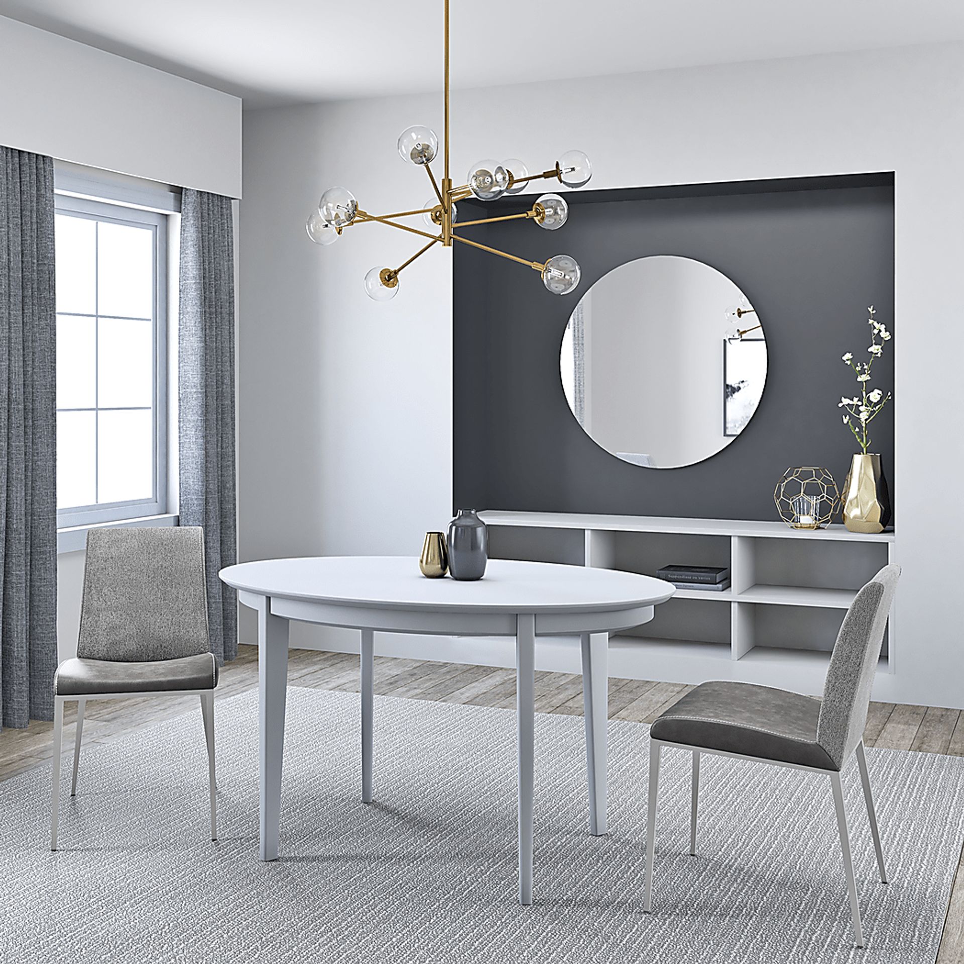 Ancrum White Dining Table - Image 2