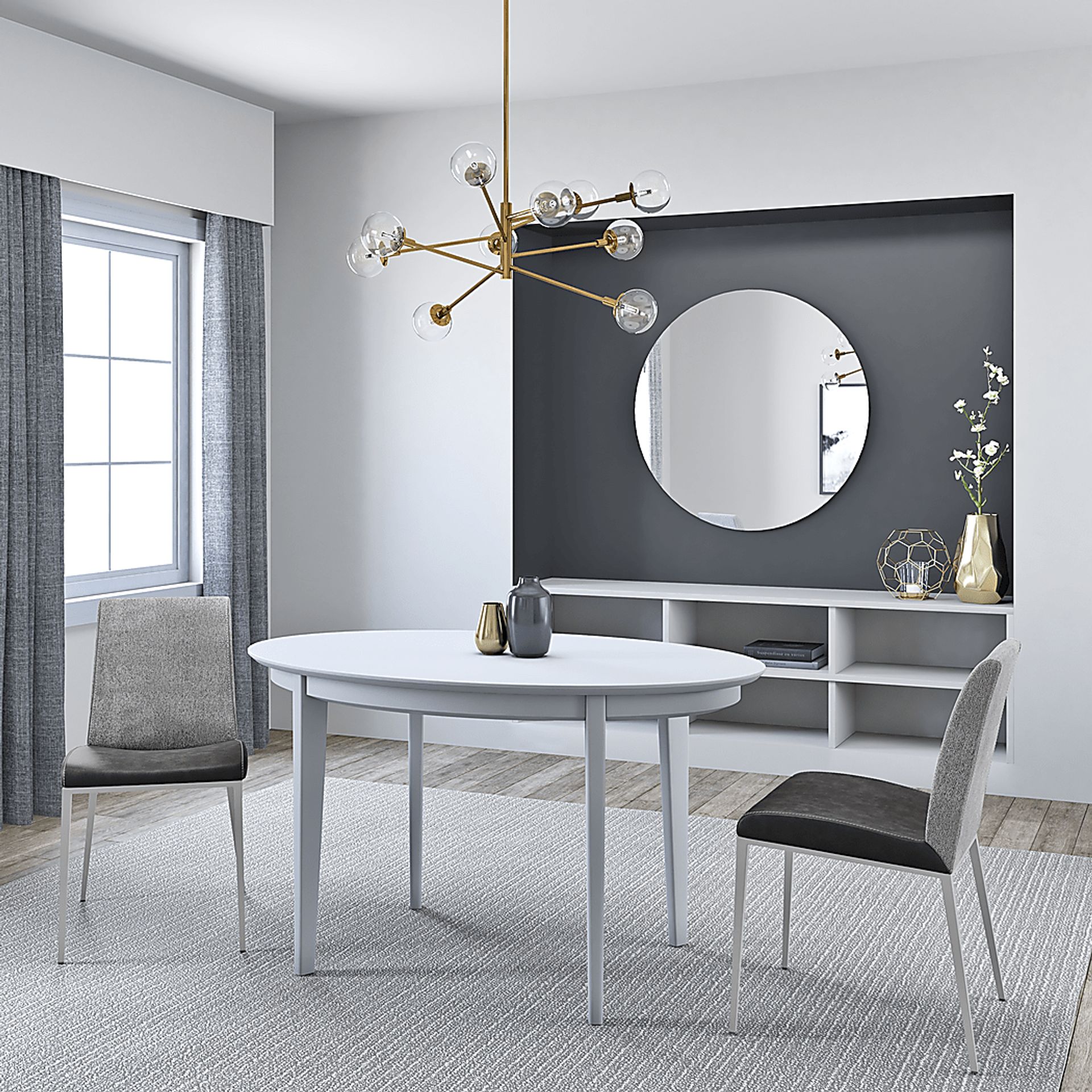 Ancrum White Dining Table - Image 3