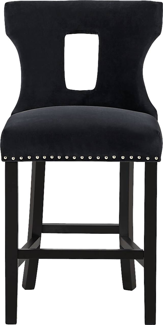 Andalasia Black Counter Height Stool - Thumbnail - Image 2