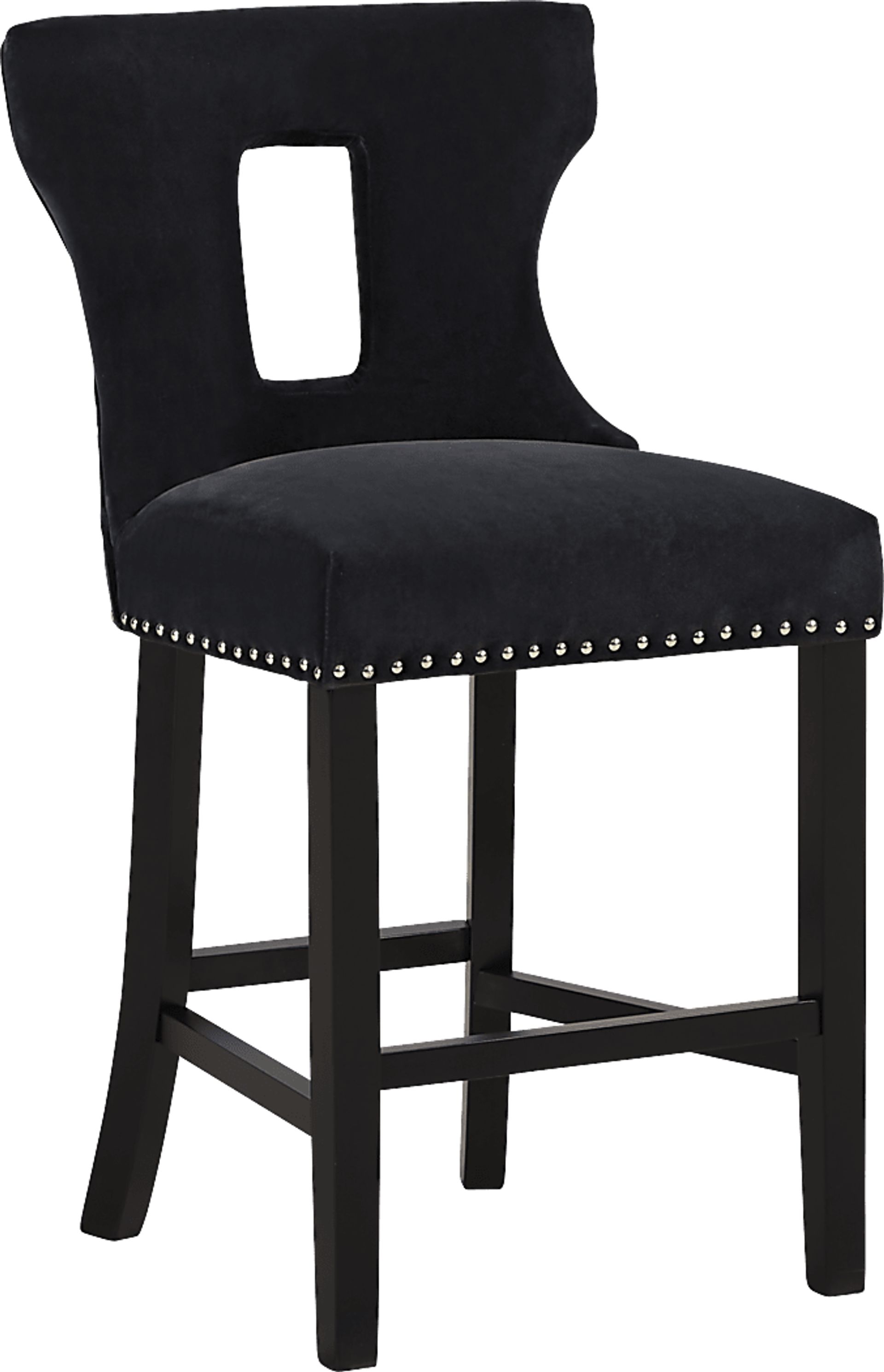 Andalasia Black Counter Height Stool - Image 1