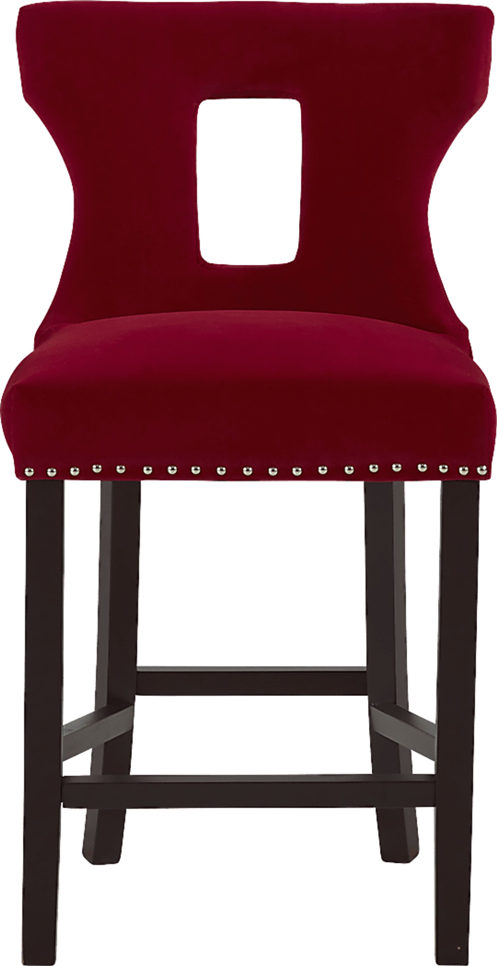 Andalasia Red Counter Height Stool - Image 2