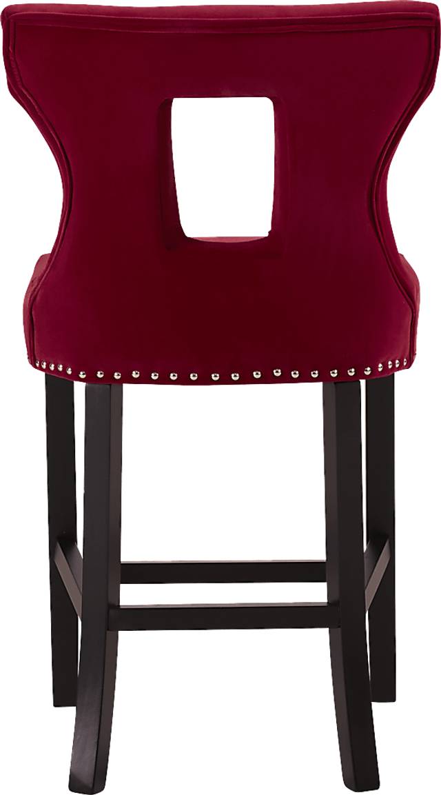 Andalasia Red Counter Height Stool - Thumbnail - Image 3