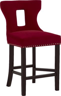 Andalasia Red Counter Height Stool