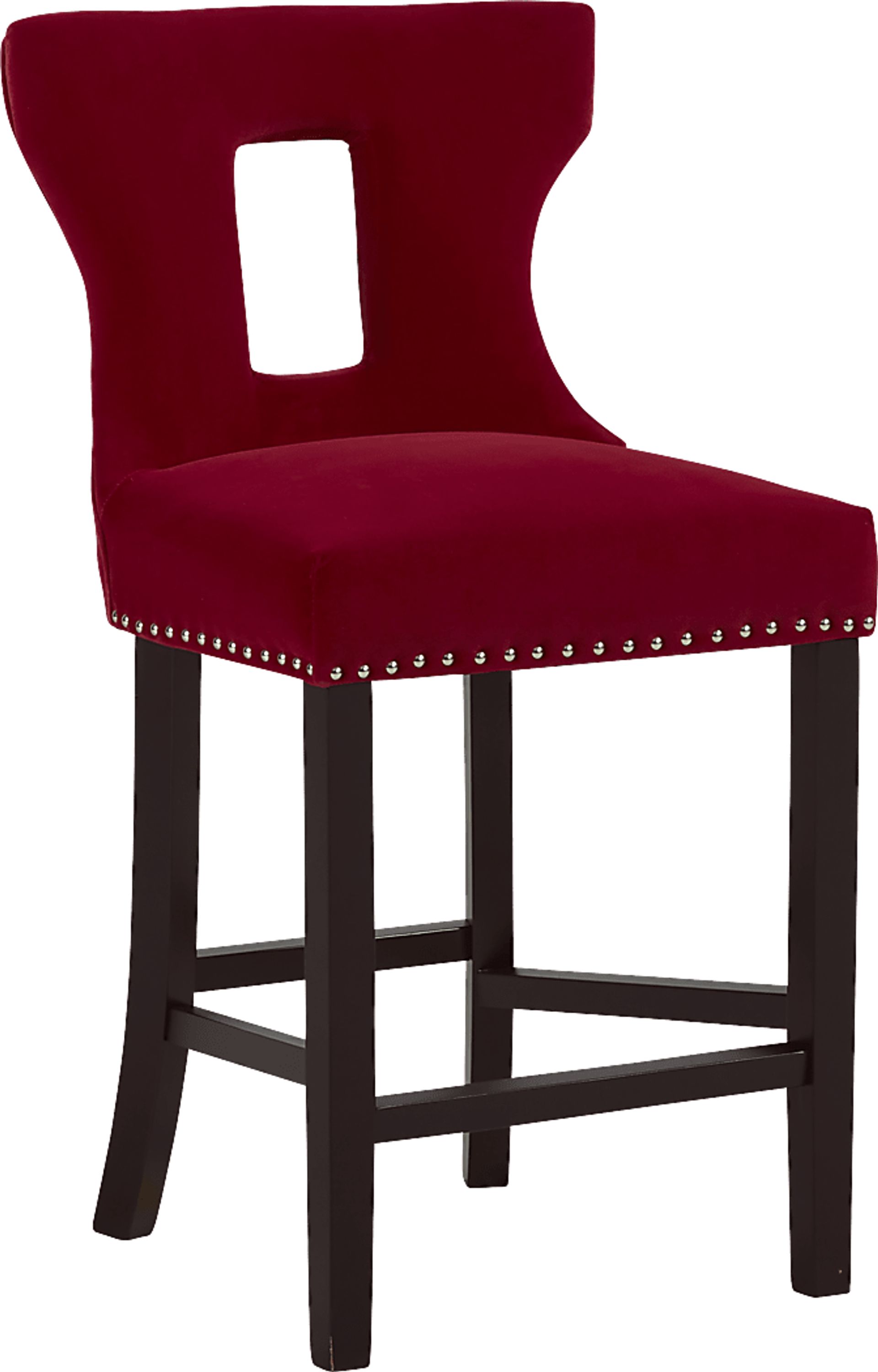 Andalasia Red Counter Height Stool - Image 1