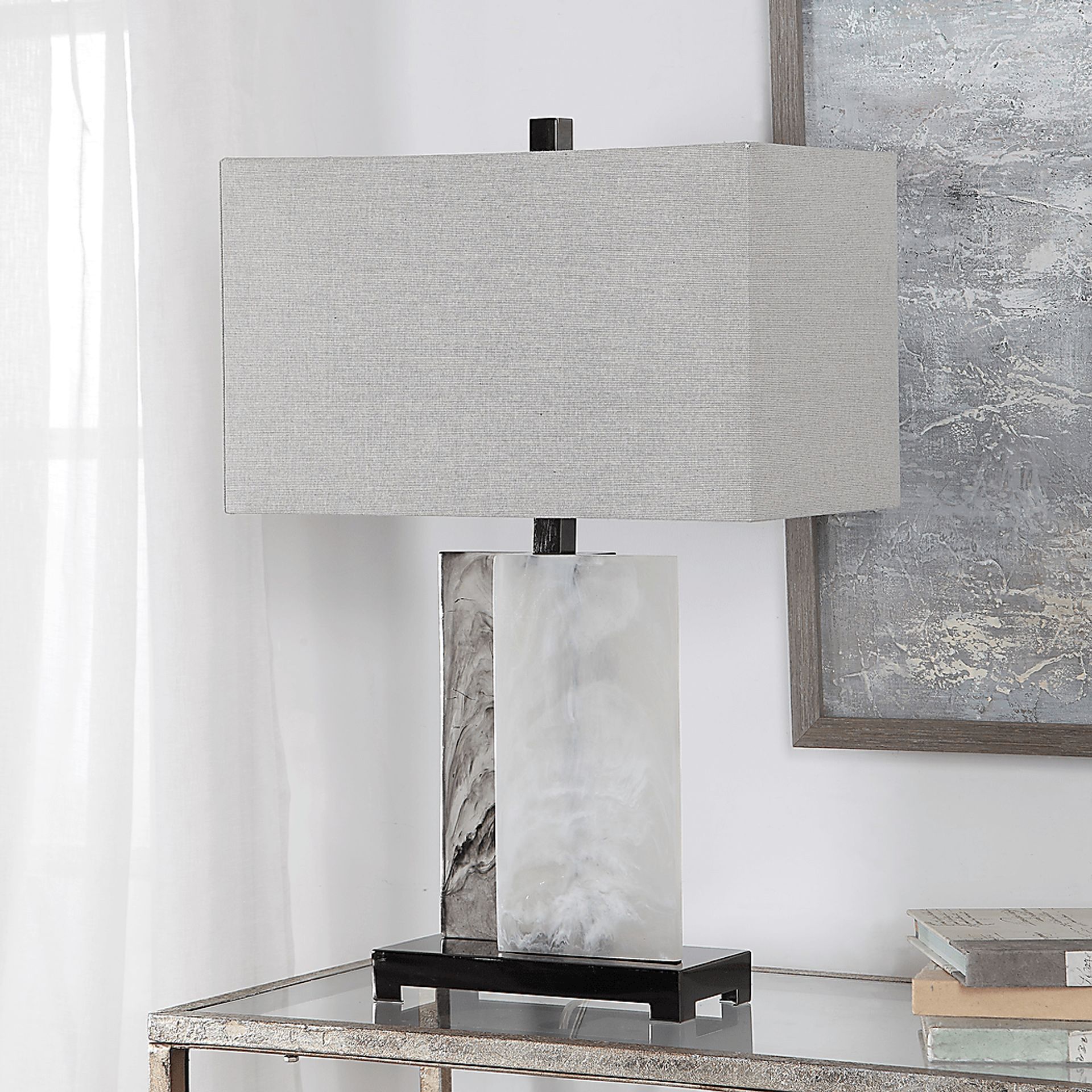 Andea Cay White Lamp - Image 2