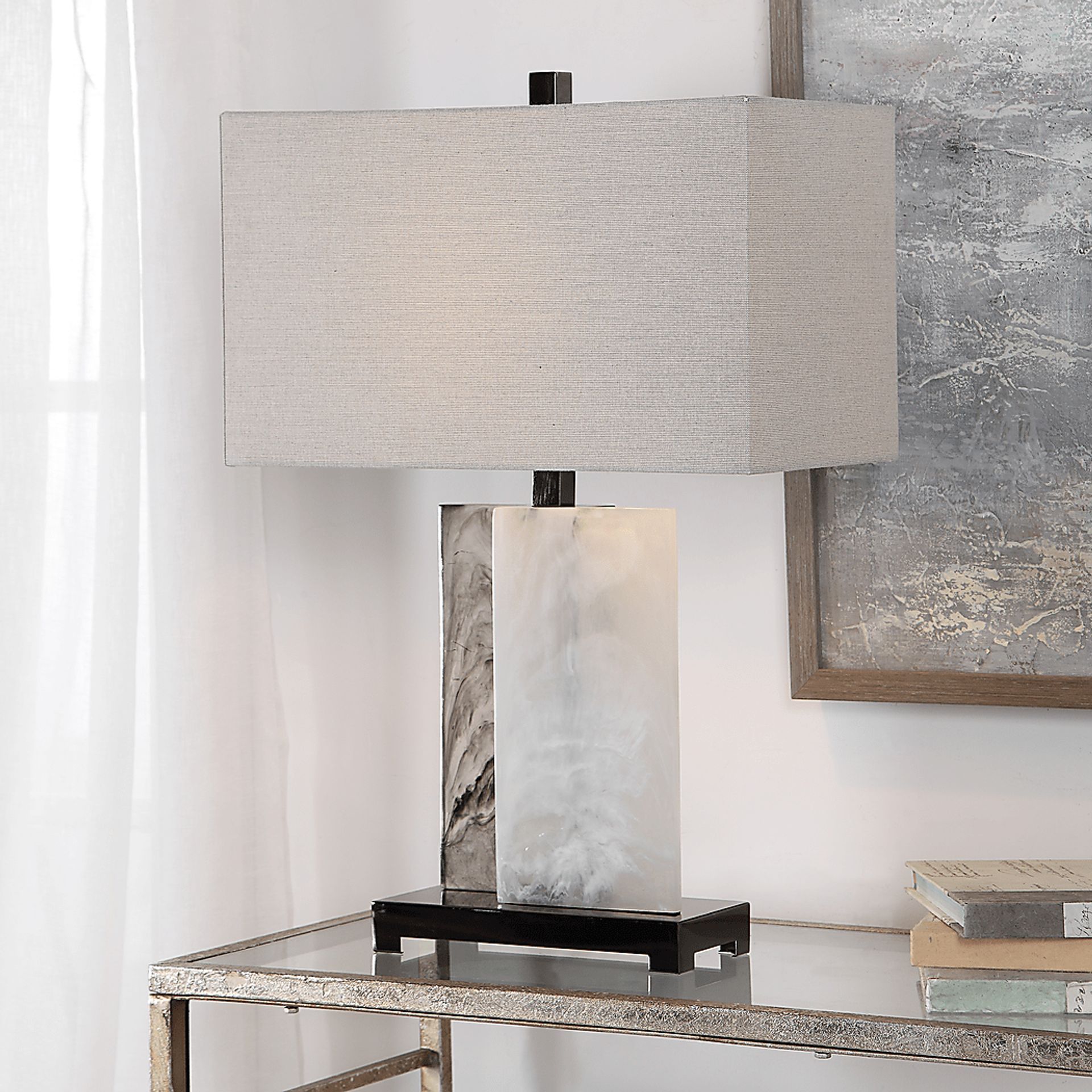 Andea Cay White Lamp - Image 3