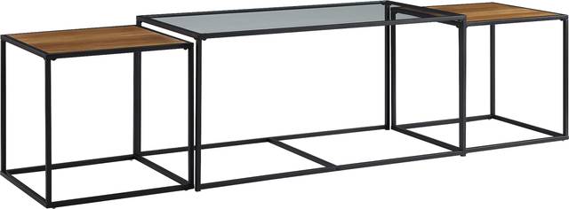 Andelle Brown Nesting Cocktail Table, Set of 3 - Thumbnail - Image 1