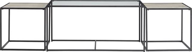 Andelle Gray Nesting Cocktail Table, Set of 3 - Thumbnail - Image 2