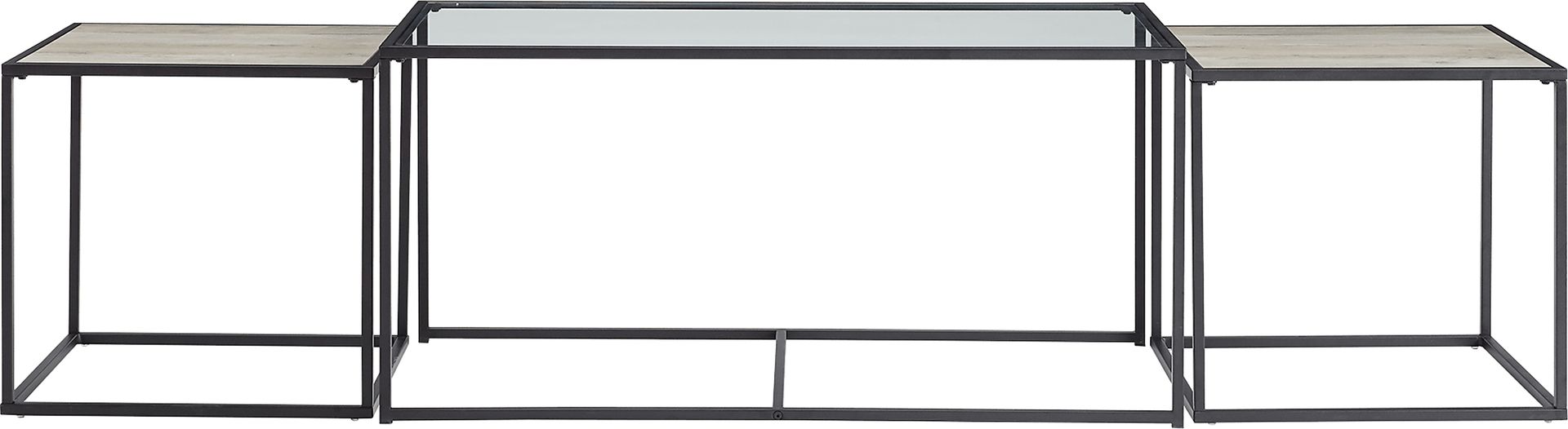 Andelle Gray Nesting Cocktail Table, Set of 3 - Image 2