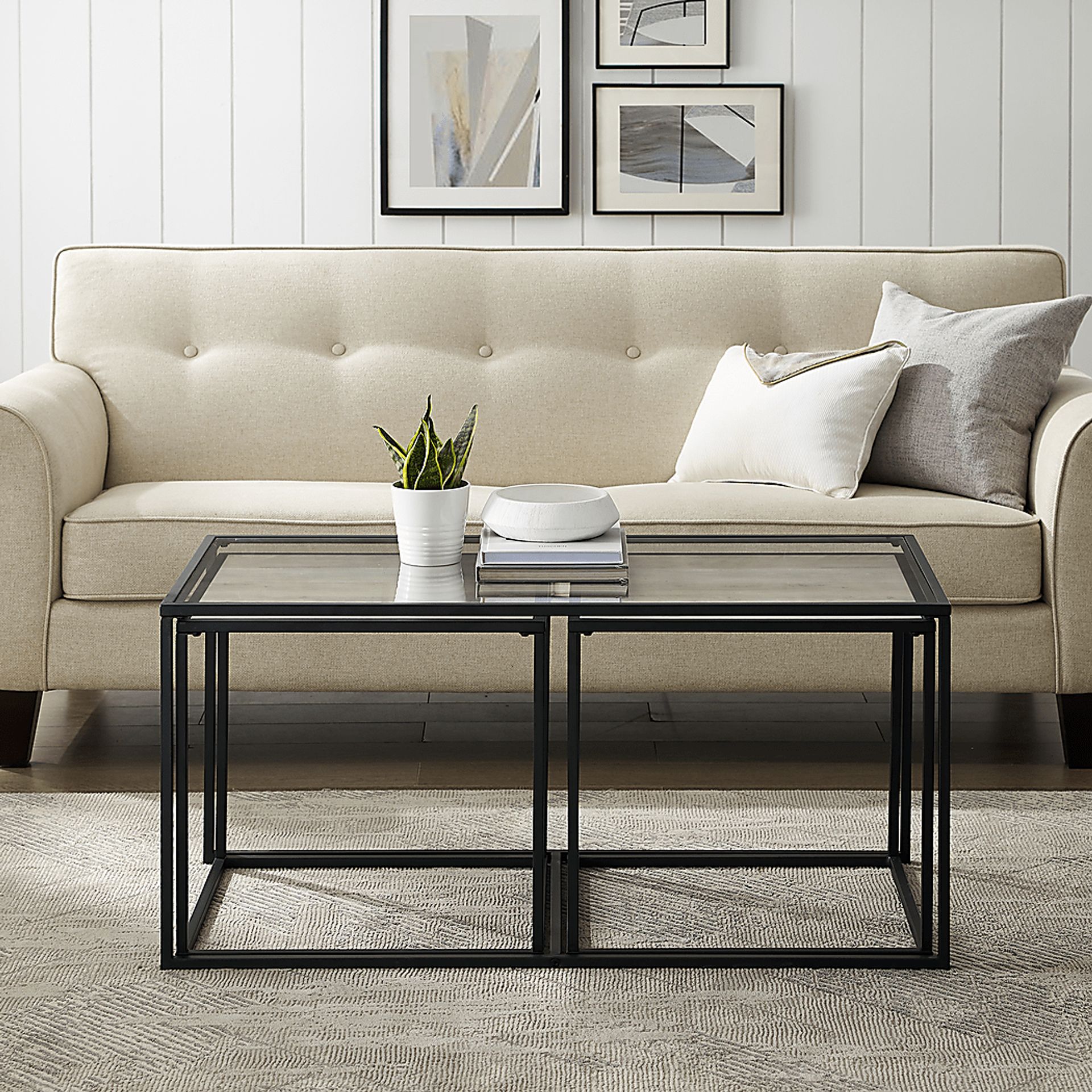 Andelle Gray Nesting Cocktail Table, Set of 3 - Image 6