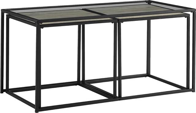Andelle Gray Nesting Cocktail Table, Set of 3 - Thumbnail - Image 1