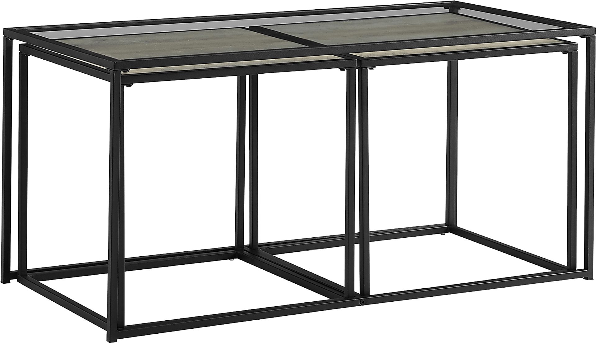 Andelle Gray Nesting Cocktail Table, Set of 3 - Image 1