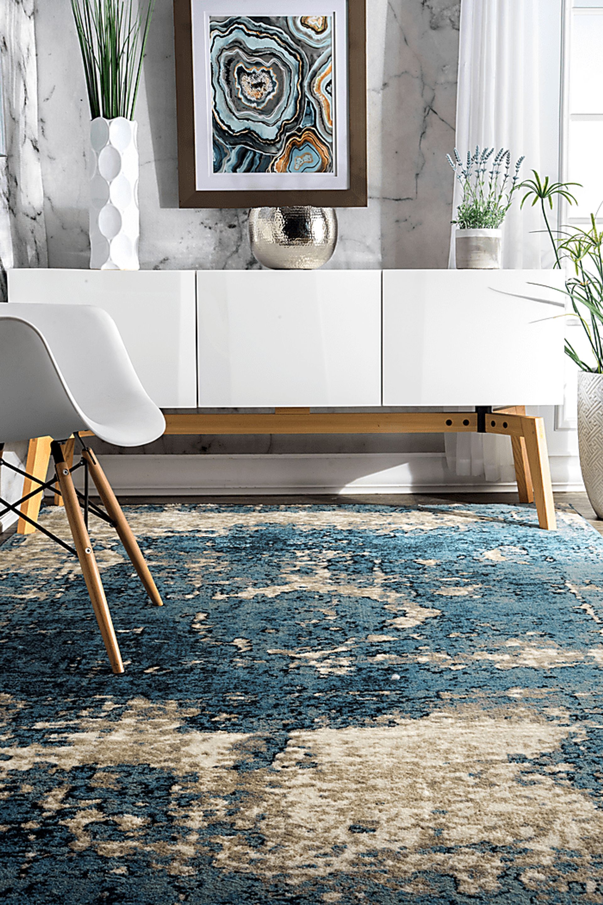 Andena Blue 6' x 9' Rug - Image 3