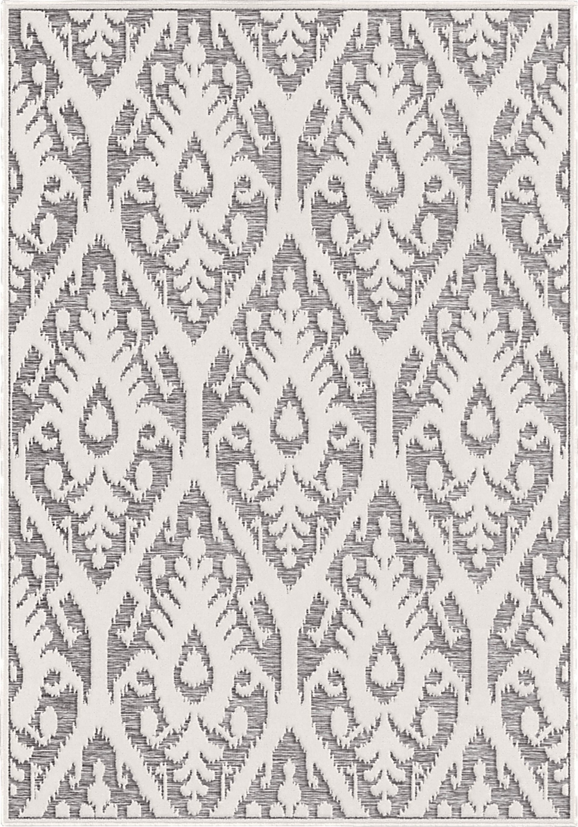 Andena Gray 7'9 x 10'10 Indoor/Outdoor Rug - Image 1