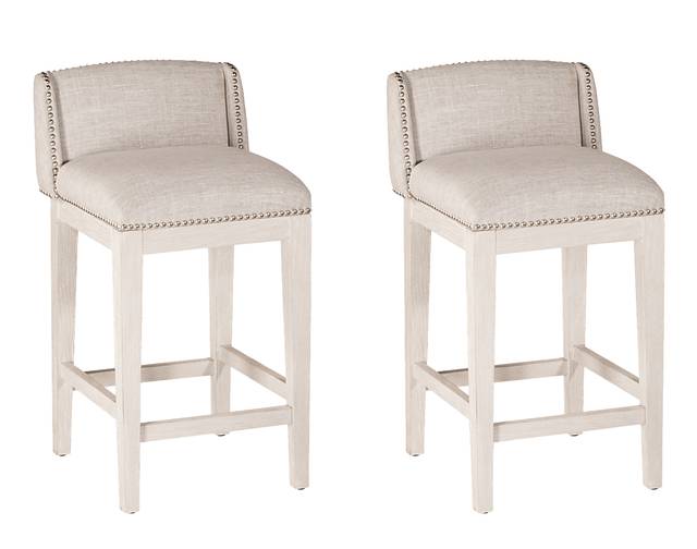 Andero White Counter Height Stool, Set of 2 - Thumbnail - Image 1