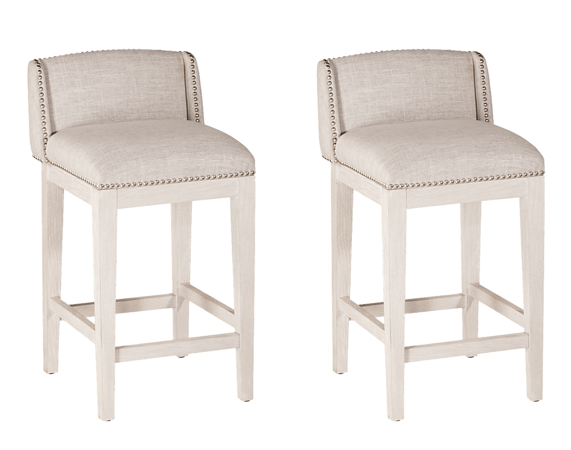 Andero White Counter Height Stool, Set of 2 - Image 1