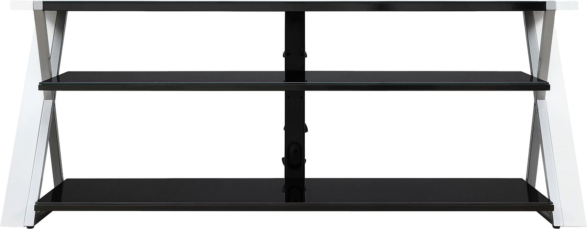 Anders II Ash Light Wood,White Console | Rooms to Go