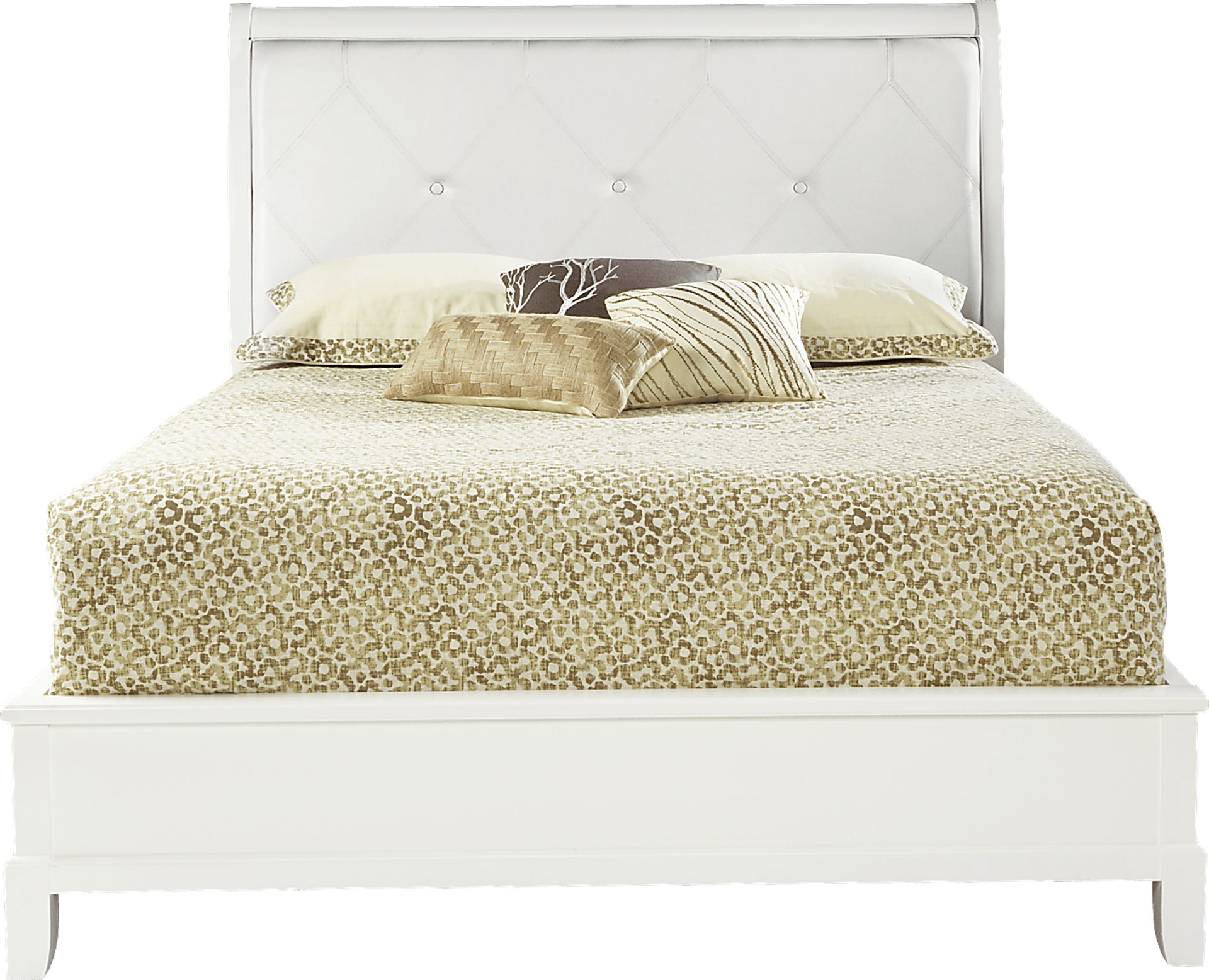 Anderson White 3 Pc Upholstered King Bed - Image 1