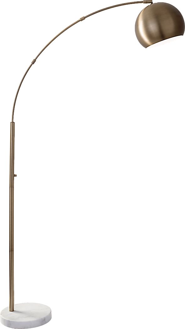 Andes Way Brass Floor Lamp
