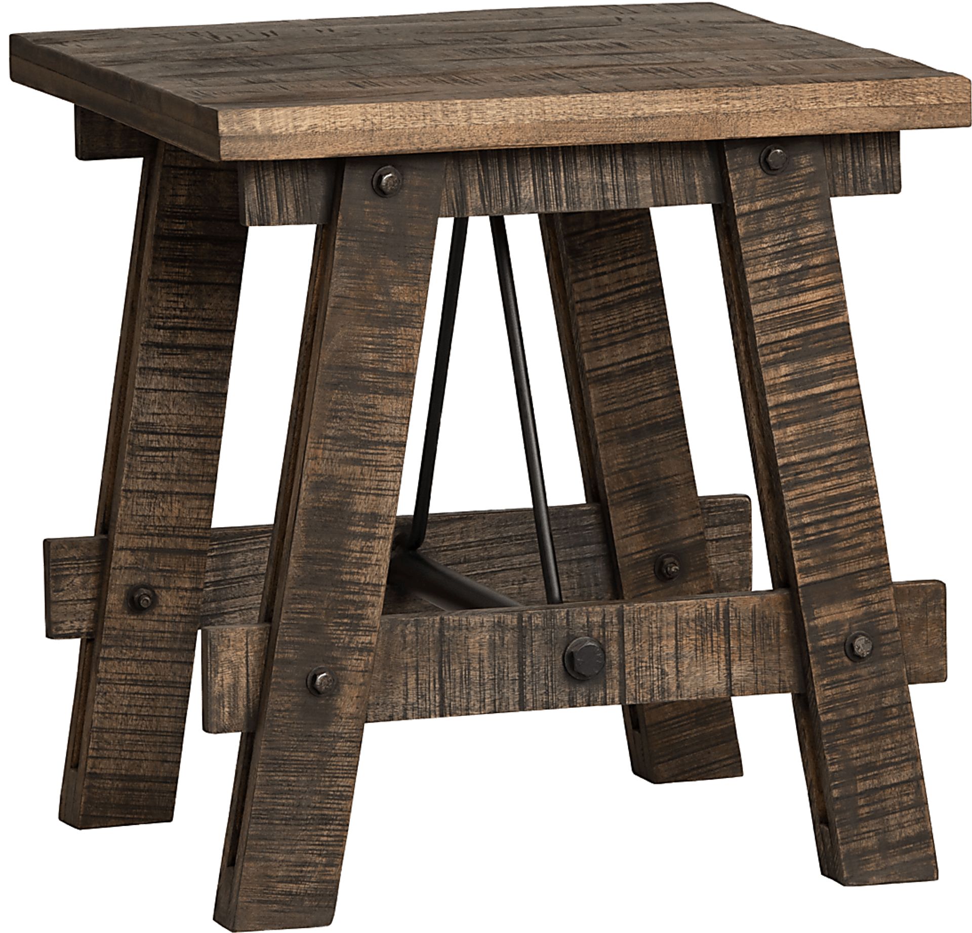 Andissa Dark Brown End Table - Image 1