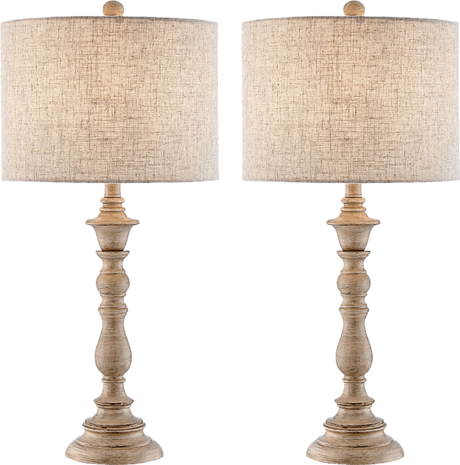 Andora Drive Brown Table Lamps, Set of 2 - Image 1