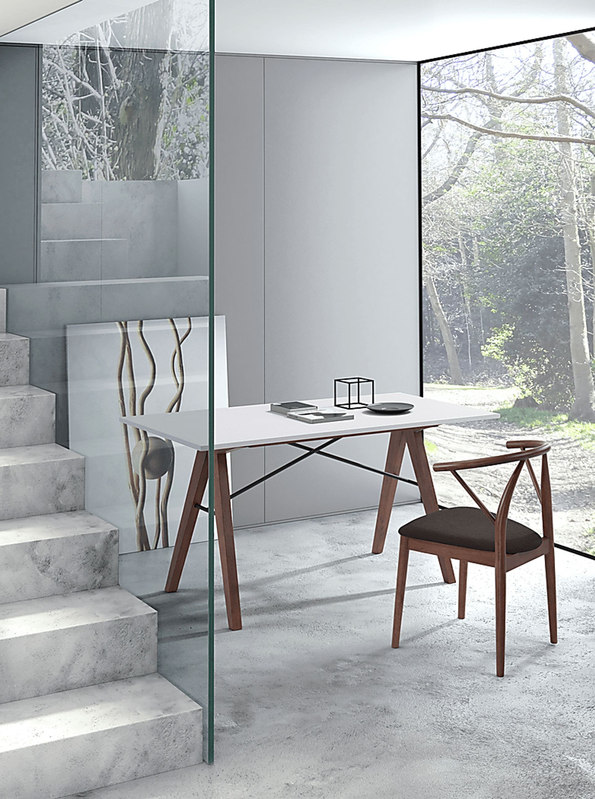 Andover Walnut Desk - Image 2