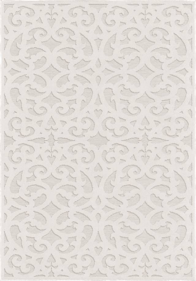 Andrei Off-White 7'9 x 10'10 Indoor/Outdoor Rug - Thumbnail - Image 1