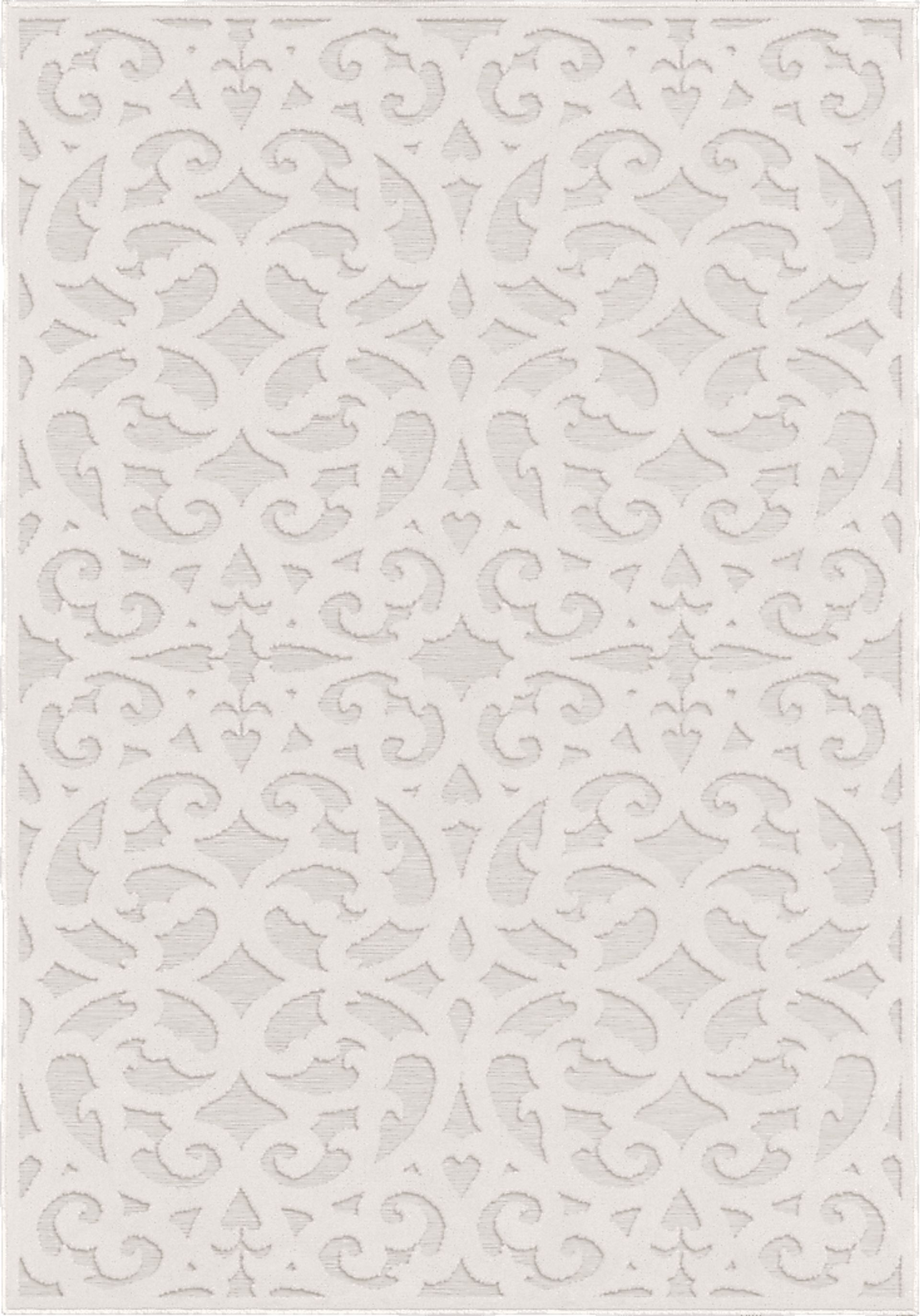 Andrei Off-White 7'9 x 10'10 Indoor/Outdoor Rug - Image 1