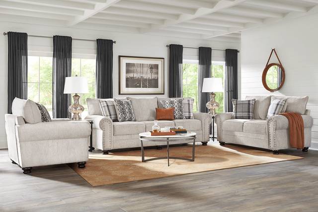 Andrina Avenue Gray 8 Pc Living Room - Thumbnail - Image 1