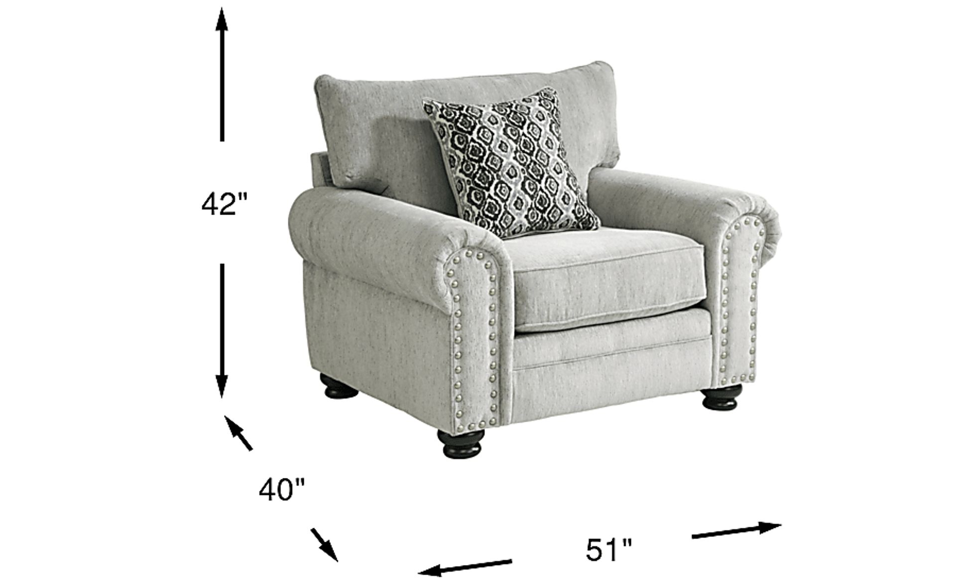 Dimension Image. Please refer to the Dimension Tab on this page for dimension details.