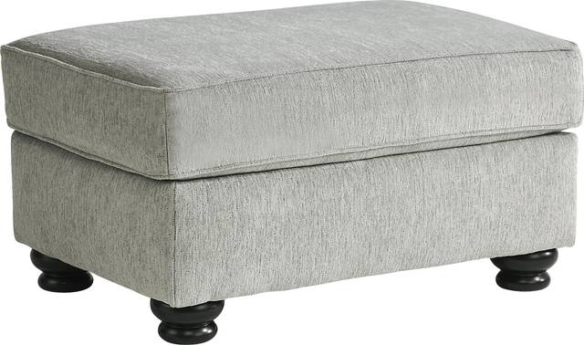 Andrina Avenue Gray Ottoman - Thumbnail - Image 1