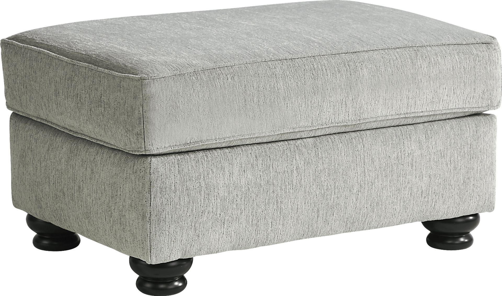 Andrina Avenue Gray Ottoman - Image 1