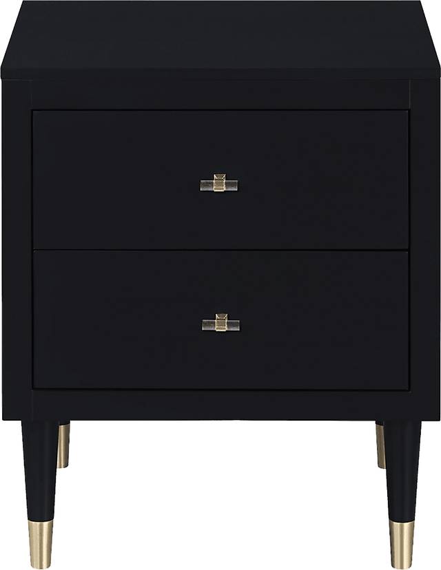 Andring Black Nightstand - Thumbnail - Image 3