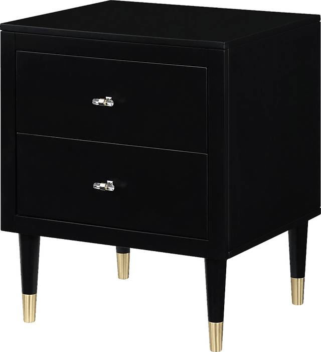 Andring Black Nightstand - Thumbnail - Image 1