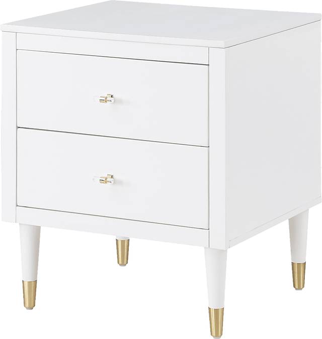 Andring White Nightstand - Thumbnail - Image 1
