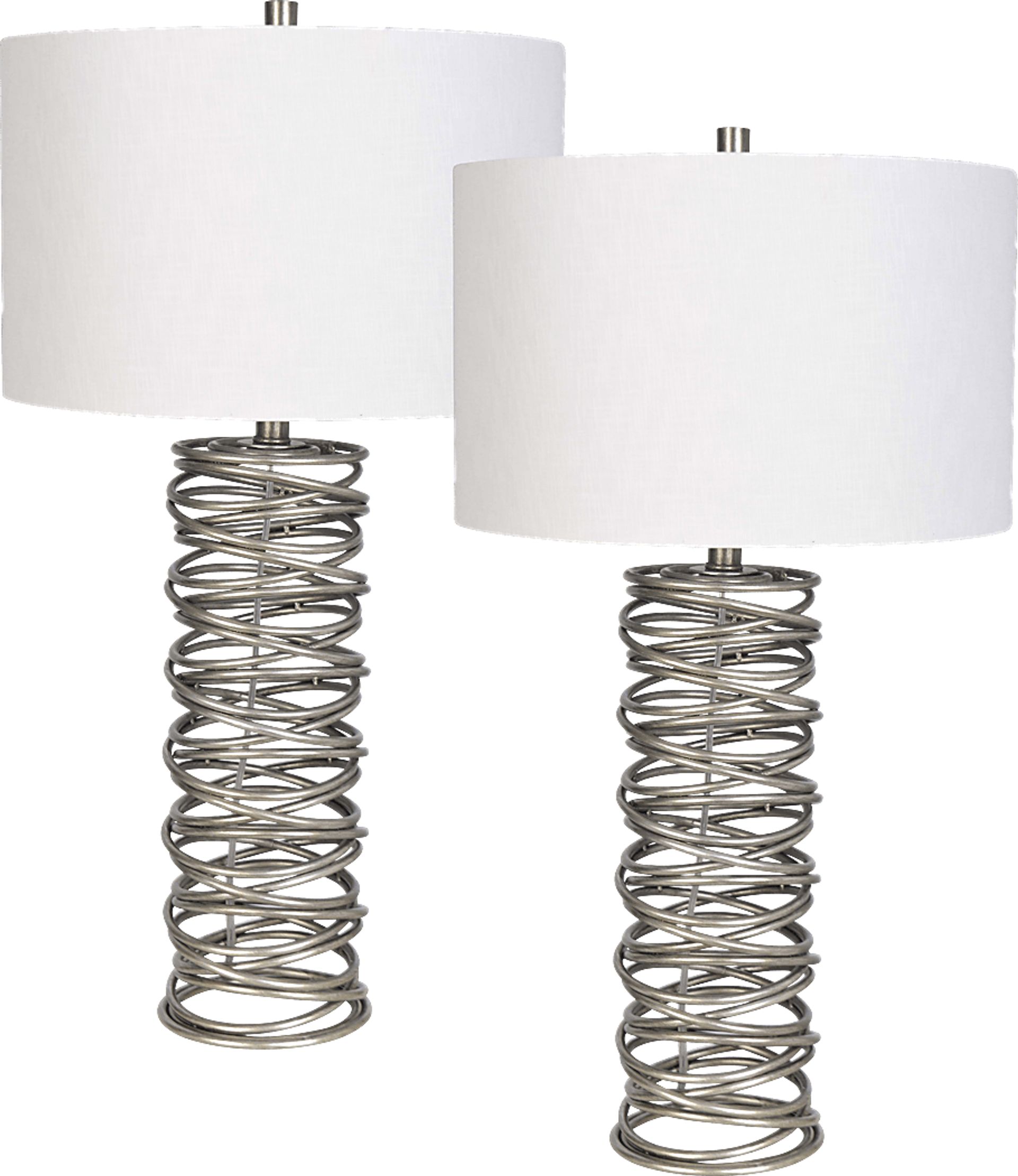 Andrix Point Silver Set of 2 Lamps - Image 1