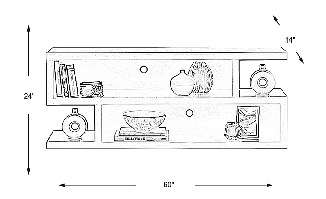Andross Merlot 60 in. Console