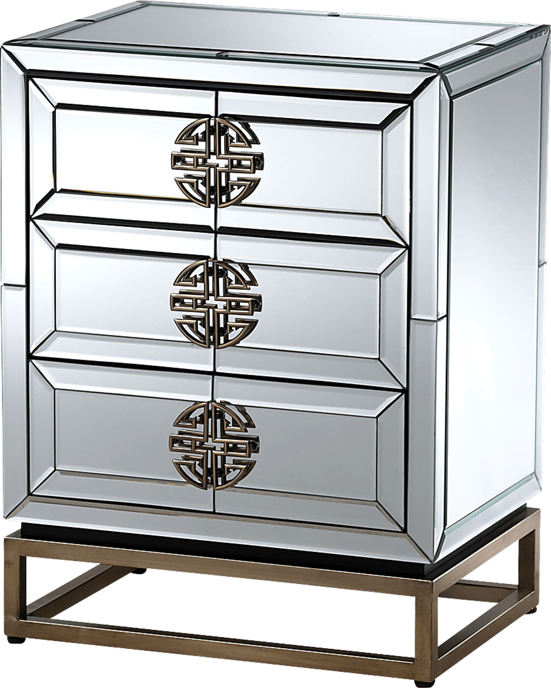 Anduin Silver Nightstand - Image 1