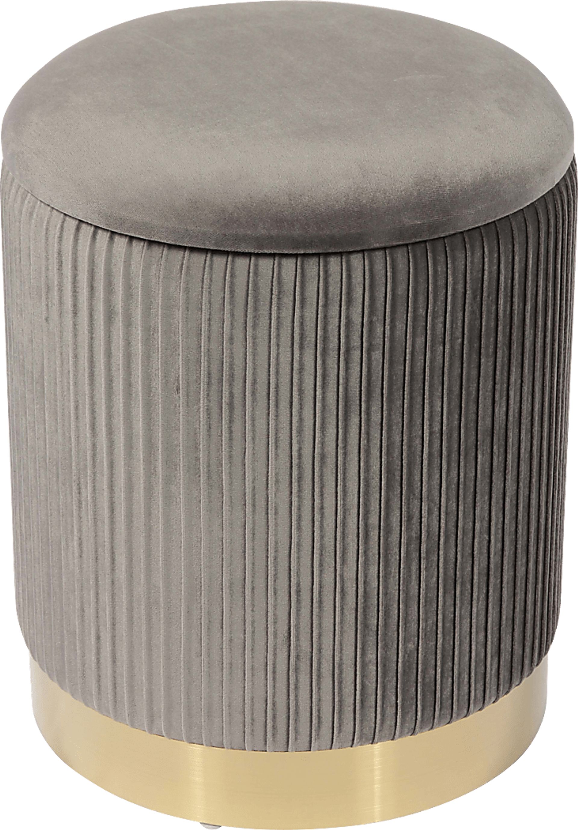 Anellar Gray Storage Ottoman - Image 3