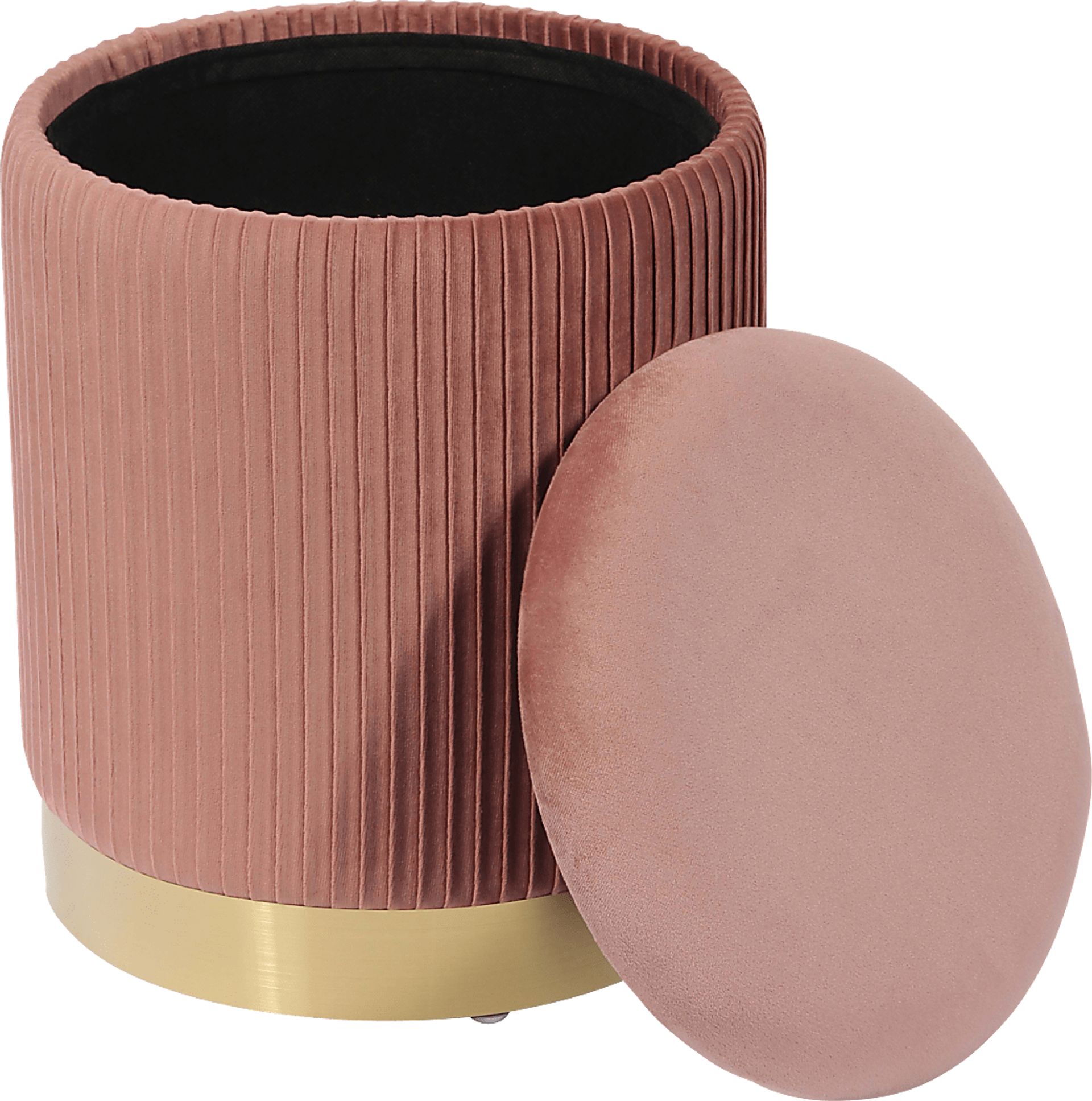 Anellar Pink Blush Storage Ottoman - Image 2