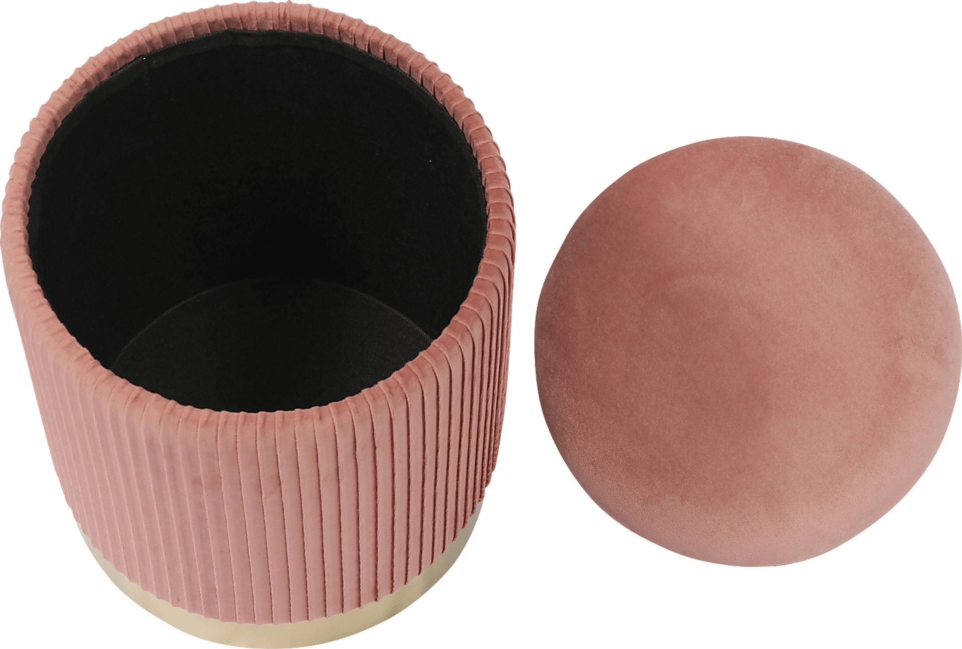 Anellar Pink Blush Storage Ottoman - Image 4