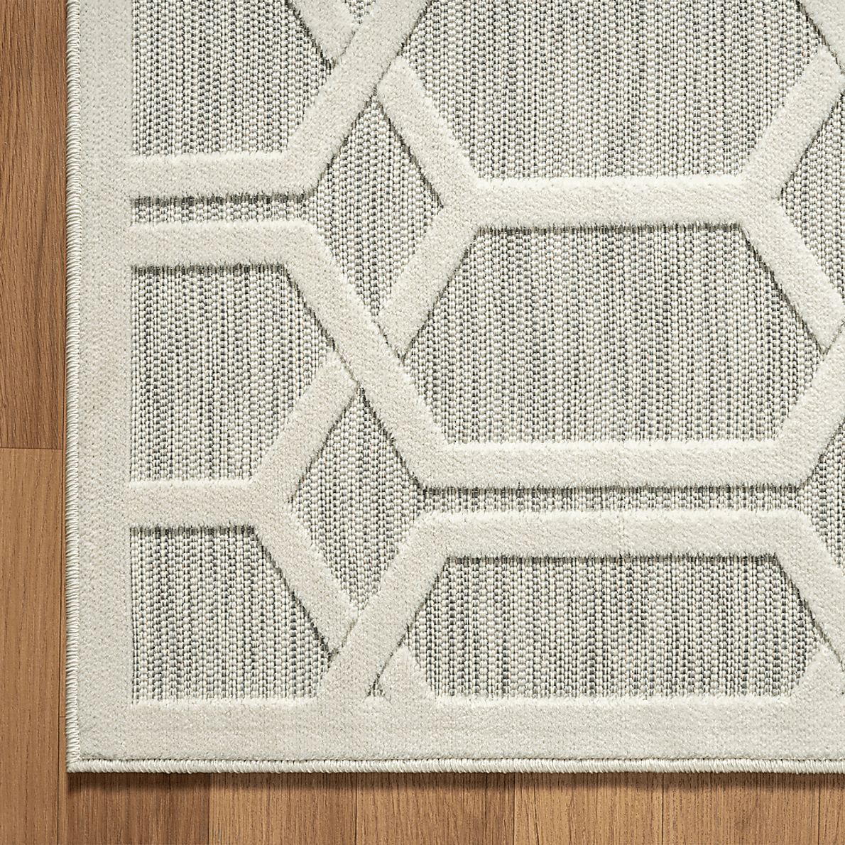 Aneloann Gray 5' x 7' Rug