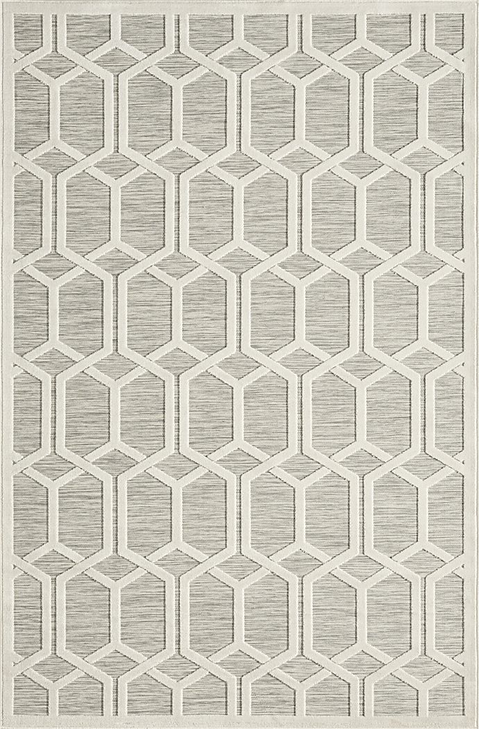 Aneloann Gray 5' x 7' Rug