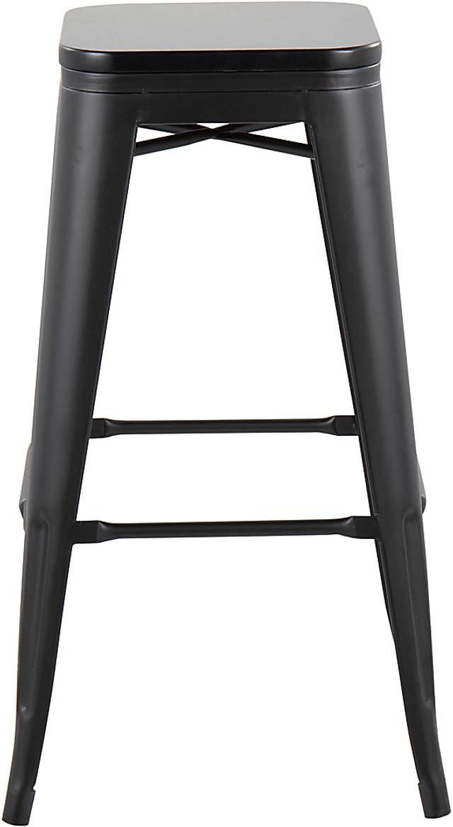 Aneolo I Black Barstool, Set of 2 - Thumbnail - Image 3