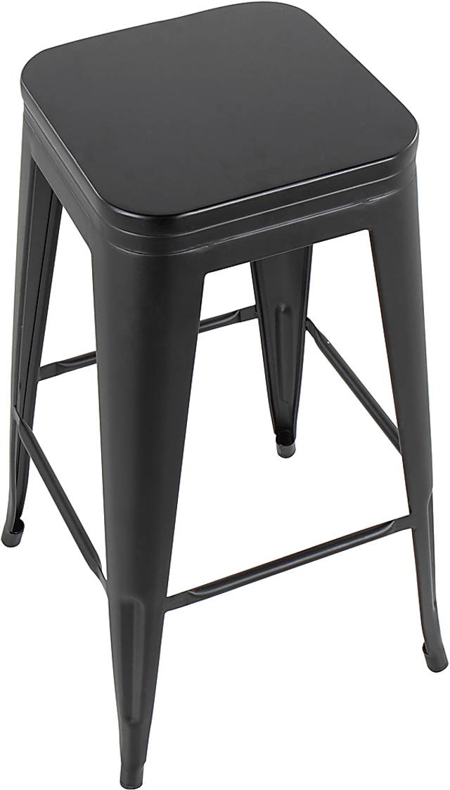 Aneolo I Black Barstool, Set of 2 - Thumbnail - Image 4