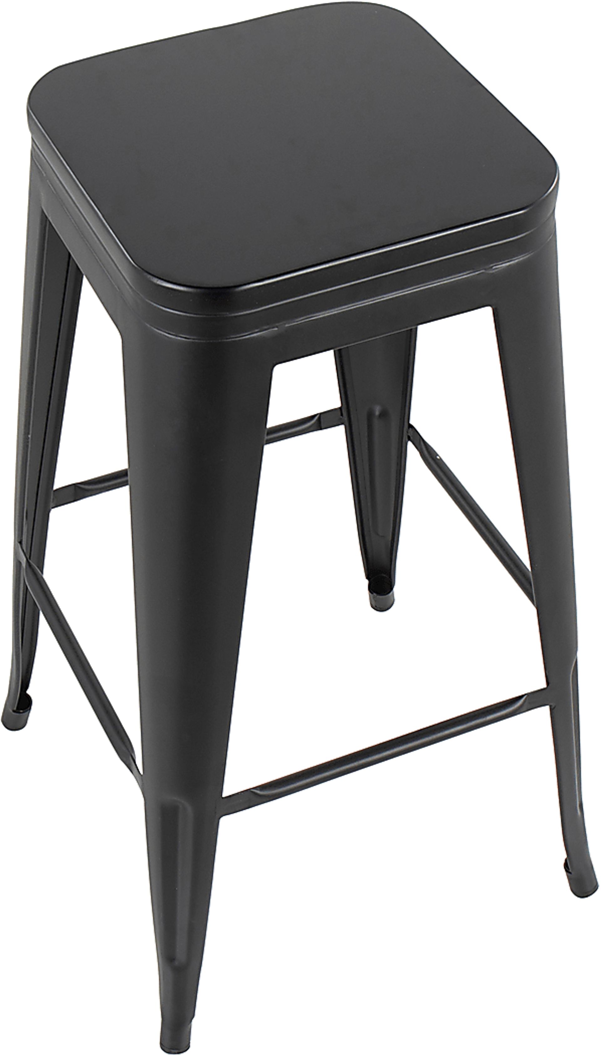 Aneolo I Black Barstool, Set of 2 - Image 4