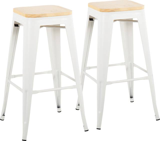 Aneolo II Natural Barstool, Set of 2 - Thumbnail - Image 1